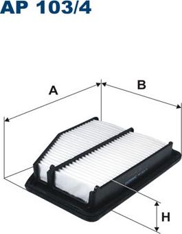 Filtron AP103/4 - Повітряний фільтр autocars.com.ua