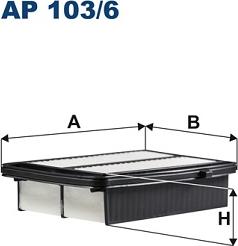 Filtron AP 103/6 - Повітряний фільтр autocars.com.ua