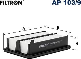 Filtron AP 103/9 - Повітряний фільтр autocars.com.ua