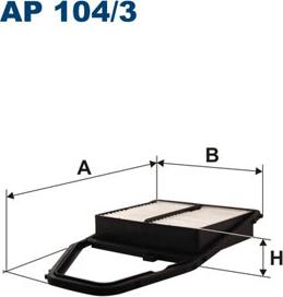 Filtron AP104/3 - Воздушный фильтр avtokuzovplus.com.ua