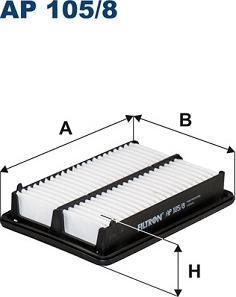 Filtron AP 105/8 - Повітряний фільтр autocars.com.ua