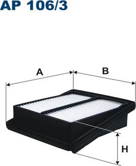 Filtron AP106/3 - Повітряний фільтр autocars.com.ua