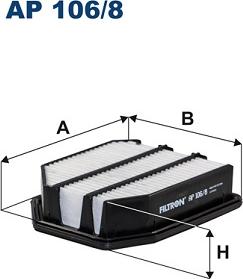 Filtron AP 106/8 - Воздушный фильтр autodnr.net