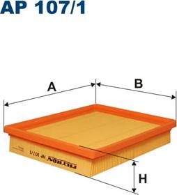 Filtron AP107/1 - Воздушный фильтр autodnr.net