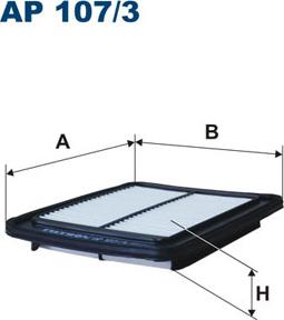 Filtron AP107/3 - Повітряний фільтр autocars.com.ua