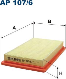 Filtron AP107/6 - Воздушный фильтр avtokuzovplus.com.ua