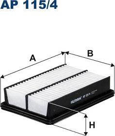 Filtron AP1154 - Повітряний фільтр autocars.com.ua