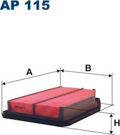 Filtron AP115 - Воздушный фильтр avtokuzovplus.com.ua