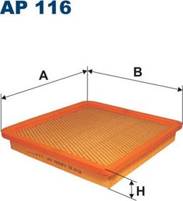 Filtron AP116 - Воздушный фильтр avtokuzovplus.com.ua