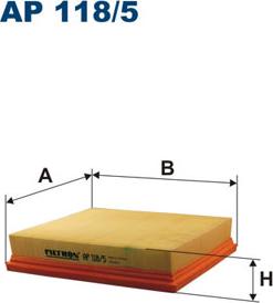 Filtron AP118/5 - Повітряний фільтр autocars.com.ua