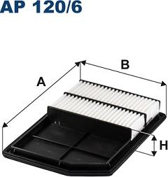 Filtron AP120/6 - Повітряний фільтр autocars.com.ua