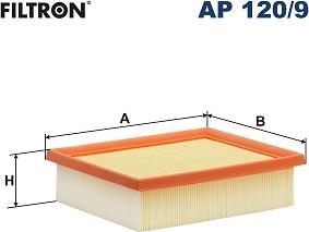 Filtron AP 120/9 - Повітряний фільтр autocars.com.ua