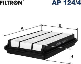 Filtron AP 124/4 - Повітряний фільтр autocars.com.ua