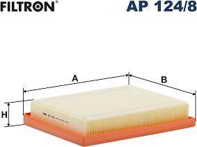 Filtron AP 124/8 - Повітряний фільтр autocars.com.ua