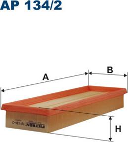 Filtron AP134/2 - Повітряний фільтр autocars.com.ua