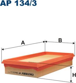 Filtron AP134/3 - Воздушный фильтр autodnr.net