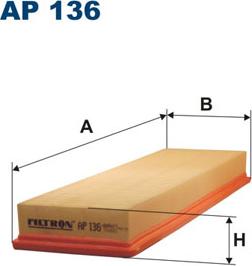 Filtron AP136 - Повітряний фільтр autocars.com.ua