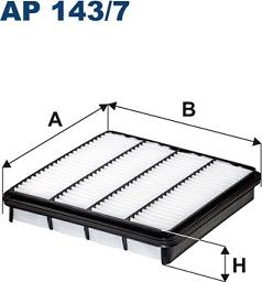 Filtron AP143/7 - Воздушный фильтр avtokuzovplus.com.ua