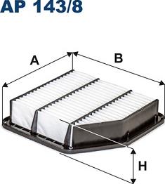 Filtron AP 143/8 - Воздушный фильтр avtokuzovplus.com.ua