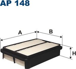 Filtron AP148 - Воздушный фильтр avtokuzovplus.com.ua