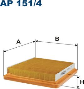 Filtron AP151/4 - Повітряний фільтр autocars.com.ua