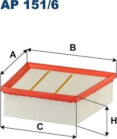 Filtron AP 151/6 - Воздушный фильтр avtokuzovplus.com.ua