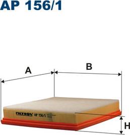 Filtron AP156/1 - Повітряний фільтр autocars.com.ua