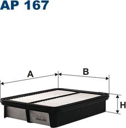 Filtron AP167 - Повітряний фільтр autocars.com.ua