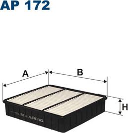 Filtron AP172 - Повітряний фільтр autocars.com.ua