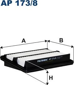 Filtron AP 173/8 - Воздушный фильтр avtokuzovplus.com.ua