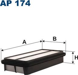 Filtron AP174 - Повітряний фільтр autocars.com.ua