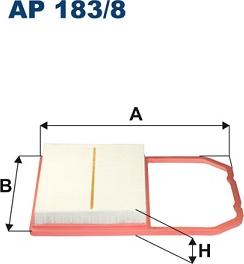 Filtron AP 183/8 - Повітряний фільтр autocars.com.ua