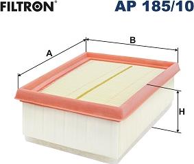 Filtron AP 185/10 - Повітряний фільтр autocars.com.ua