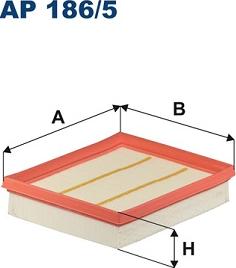 Filtron AP 186/5 - Повітряний фільтр autocars.com.ua