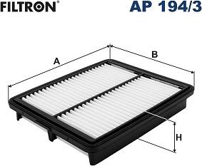 Filtron AP 194/3 - Воздушный фильтр avtokuzovplus.com.ua