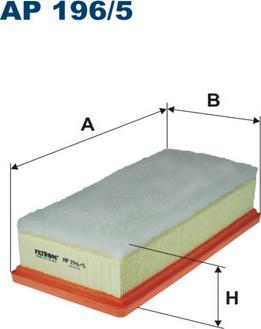 Filtron AP196/5 - Повітряний фільтр autocars.com.ua
