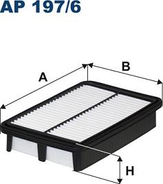 Filtron AP197/6 - Повітряний фільтр autocars.com.ua