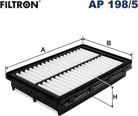 Filtron AP 198/5 - Повітряний фільтр autocars.com.ua