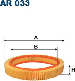 Filtron AR033 - Повітряний фільтр autocars.com.ua