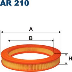 Filtron AR210 - Повітряний фільтр autocars.com.ua