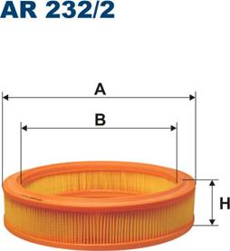 Filtron AR232/2 - Повітряний фільтр autocars.com.ua