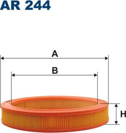 Filtron AR244 - Повітряний фільтр autocars.com.ua