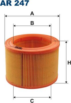 Filtron AR247 - Повітряний фільтр autocars.com.ua