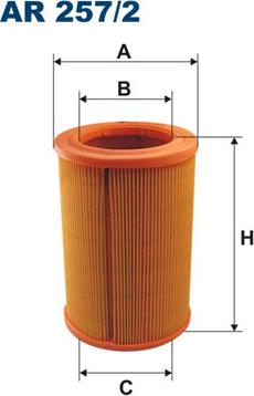 Filtron AR257/2 - Повітряний фільтр autocars.com.ua