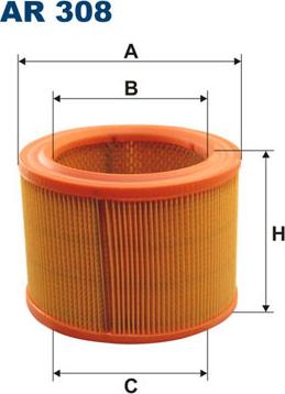 Filtron AR308 - Повітряний фільтр autocars.com.ua