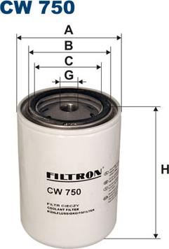 Filtron CW750 - Фильтр охлаждающей жидкости avtokuzovplus.com.ua