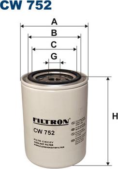 Filtron CW752 - Фільтр для охолоджуючої рідини autocars.com.ua