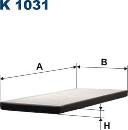 Filtron K1031 - Фільтр, повітря у внутрішній простір autocars.com.ua