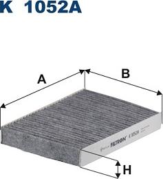 Filtron K 1052A - Фильтр воздуха в салоне avtokuzovplus.com.ua