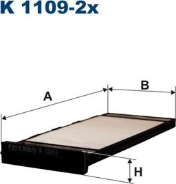 Filtron K1109-2x - Фильтр воздуха в салоне autodnr.net